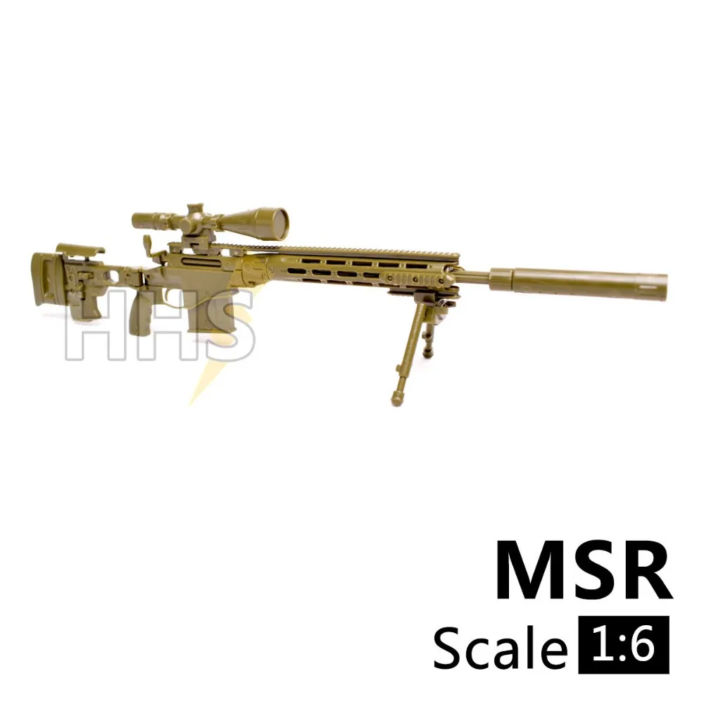 1:6 1/6 весы 12 дюймов фигурки Аватар Remington MSR тяжелой машины игрушечное оружие в