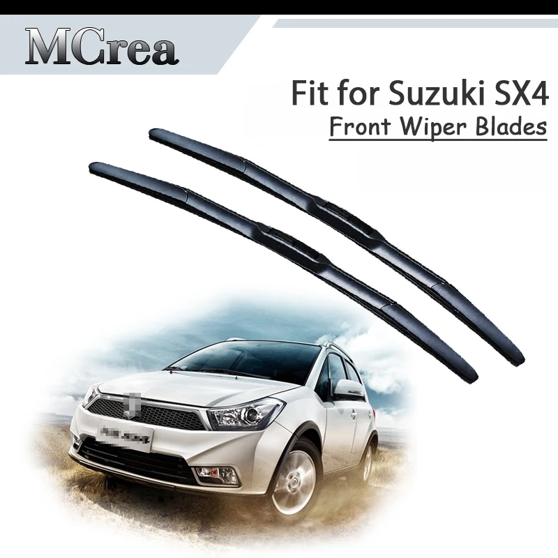 MCrea Car Rubber Front Windshield Cleaning Wiper Blade For Suzuki SX4