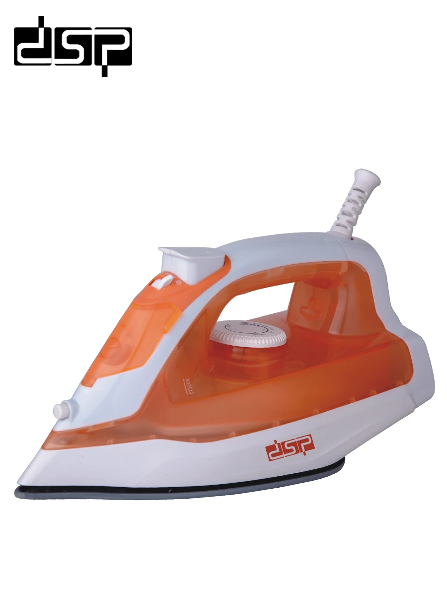 

DSP Ceramic Soleplate Steam Iron KD1037-Orange/Blue