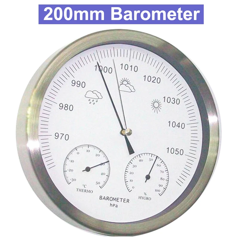 Buy 8 inch 200mm Large Screen Analog Barometer