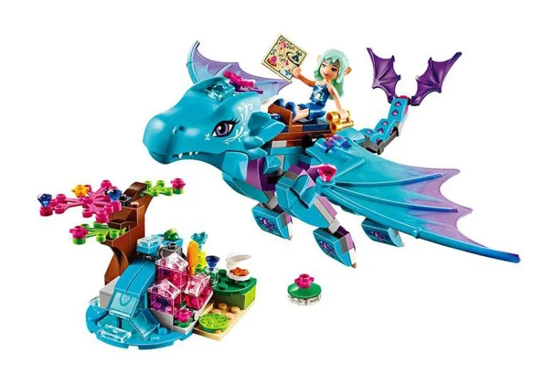 

214pcs/set The Water Dragon Adventure Building Bricks Blocks DIY Educational toys Compatible Elves