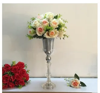 

Trumpet vase, wedding props, wedding routes, main flower sets, home furnishing flowers decoration 8936