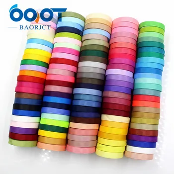 

OOOT BAORJCT 181010 10yards/lot,125 colors can choose 10mm Solid Color grosgrain Ribbons,Gift packaging DIY Handmade materials