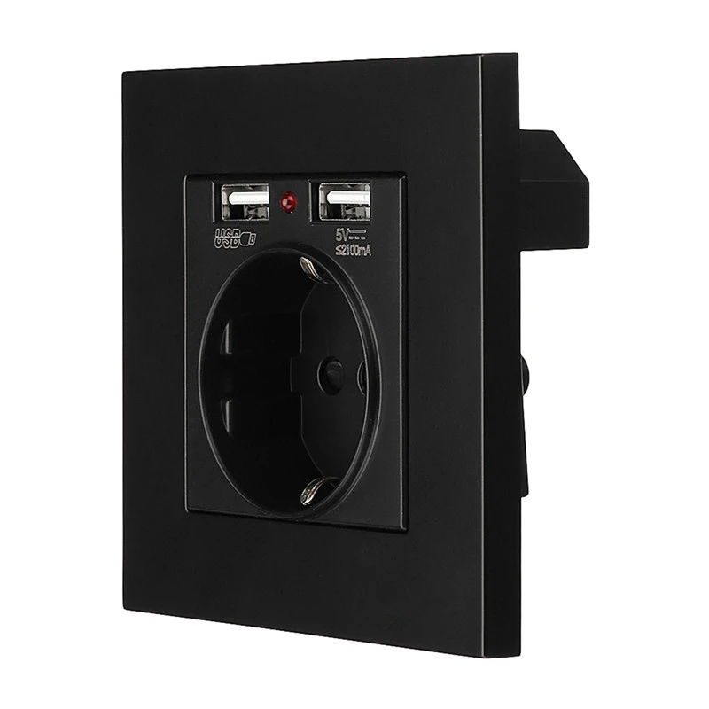 5 V Max 2.1A двойное USB зарядное устройство на стене адаптер ЕС штепсельная розетка