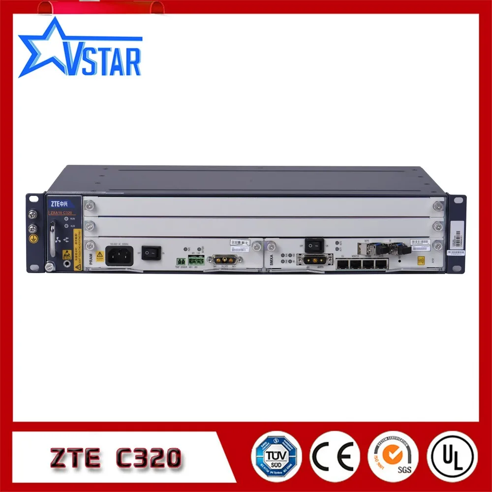 Новое и оригинальное ZTE ZXA10 C320 OLT, с sxma карты/коляски карты, блок питания переменного тока