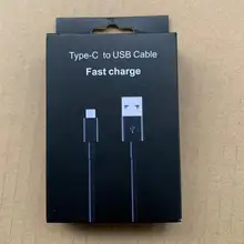 10 шт. Высокое качество Черный тип-c 1,2 м Быстрая зарядка кабель синхронизации данных для samsung S8 S9 Note 7 8 9 и htc huawei с розничной коробкой