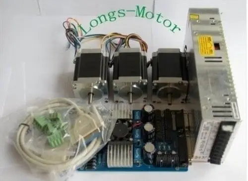 Shipfrom German WH 3Axis Nema 23 Stepper Motor 272oz-in 4wires 3.0A &amp Driver for CNC Router Plasma | Обустройство дома