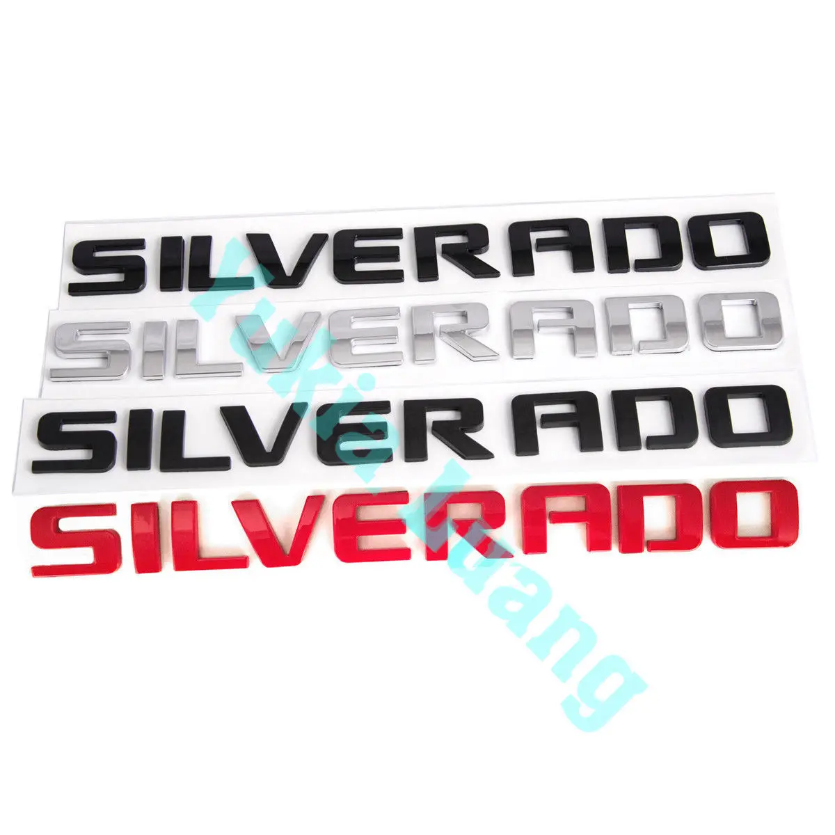 

SILVERADO Car Rear Trunk Lid Emblem Nameplates Badge for Chevy 1500 2500 3500