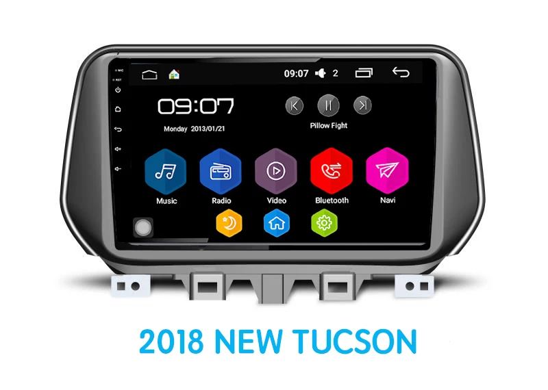 10,1 pulgadas Octa 8 androide 8,1 RAM 2G ROM 32G para Hyundai nuevo Tucson 2018 2019 reproductor de DVD Radio Estéreo GPS