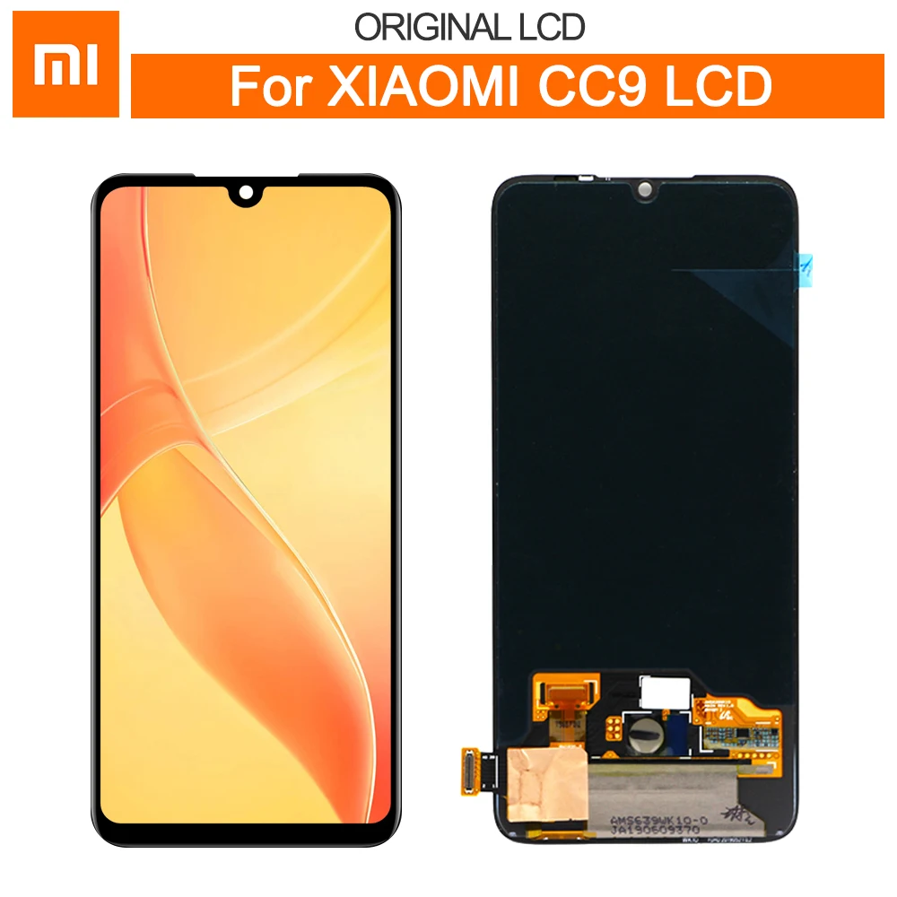 

Original Super AMOLED For 6.39" Xiaomi Mi CC9 LCD Display Screen + Touch Screen Panel Digitizer Replacement For Xiaomi Mi 9 Lite