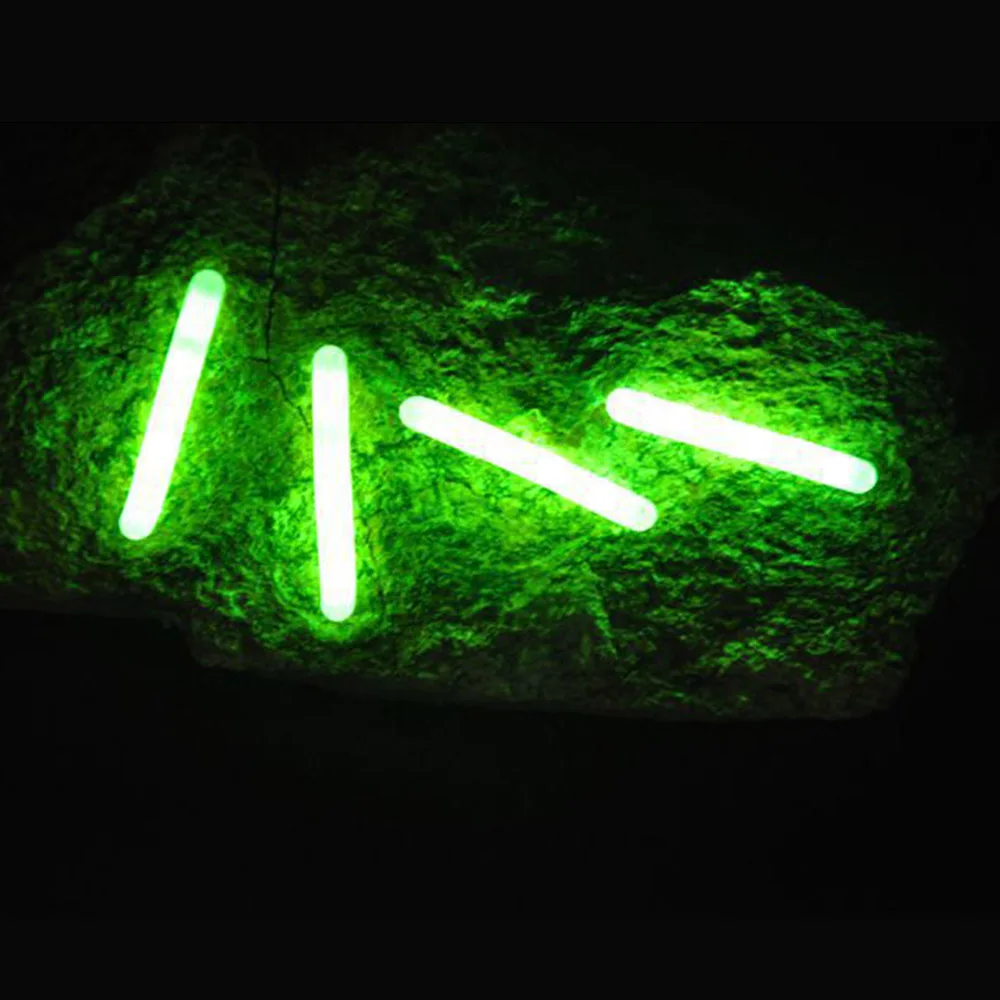 50 قطعة/الوحدة الصيد تعويم ليلة ضوء الفلورسنت تعويم Lightsticks تعويم قضيب أضواء الظلام الوهج عصا ل الصيد اكسسوارات