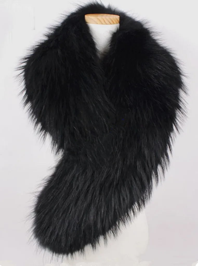 black fur neck warmer