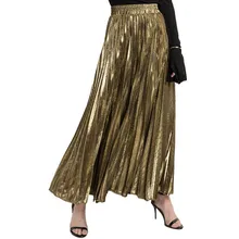 Новые плиссированные юбки и юбки из Соединенных Штатов Америки и Соединенных Штатов Америки обладают высокой талией Золотой пляжные юбки