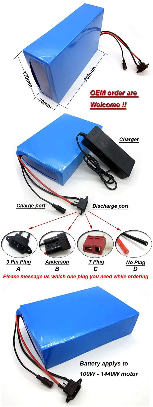 Top Electric Bike Bicycle E-Bike Li-Ion Batterie 48V 20Ah Lithium Ion Battery Pack for 1500W 1000W 500W Bafang BBS Motor 3