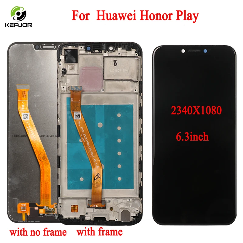 Keajor дисплей для huawei Honor play Lcd сенсорный экран дигитайзер сборка Замена 6 3 дюймов