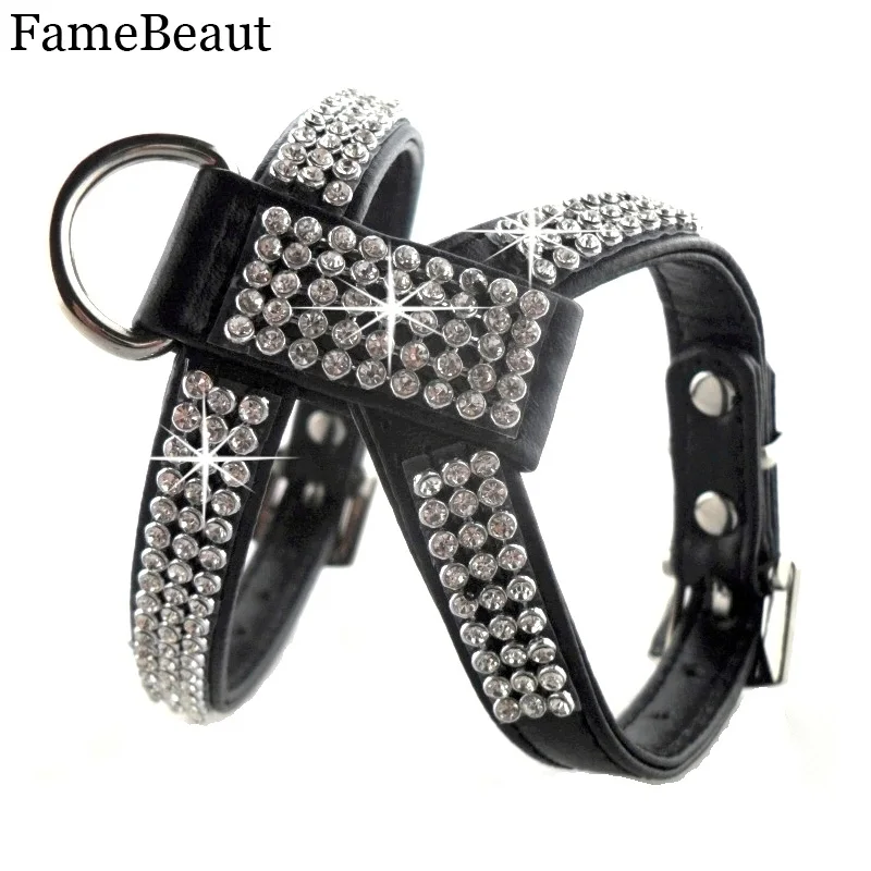 rhinestone dog harness