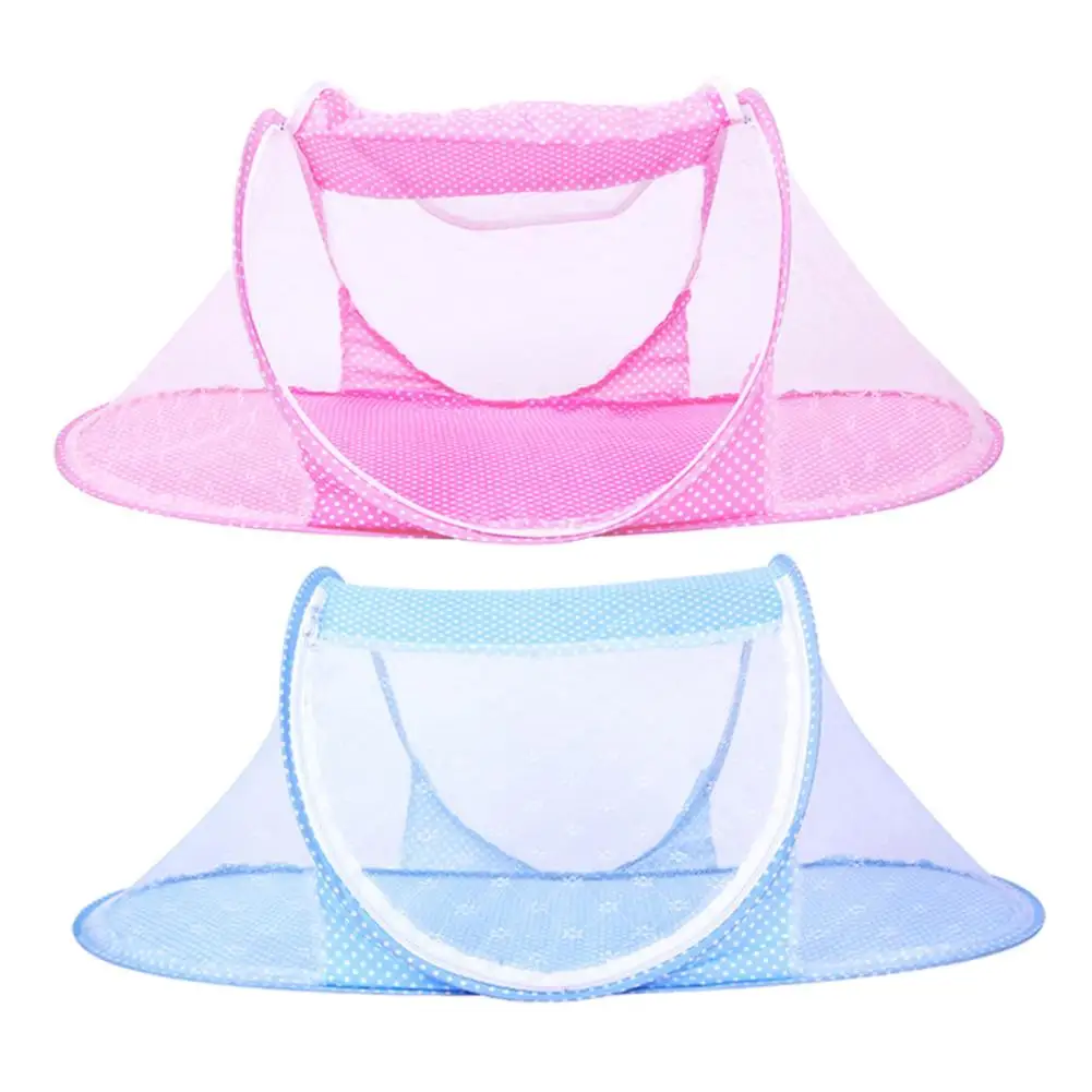 

Portable Folding Baby Travel Tent Ultra Thin Summer Mosquito Net Foldable Travel Bed Crib for 1-3 Years Old Baby