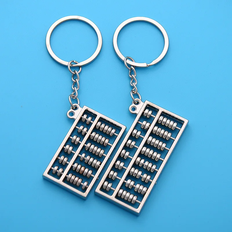4 стиля металлический брелок Abacus кулон модель мини золото счеты серебро школьный