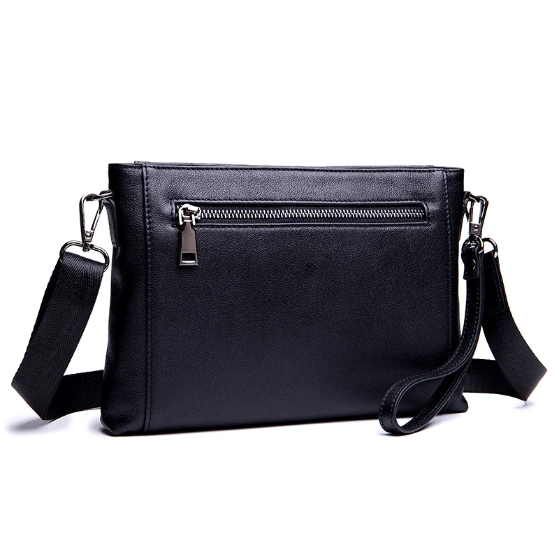 COMFORSKIN Premium Cowhide Leather Knitting Style Men's Day Clutches 2018 New Arrivals Alligator Large Capacity Messenger Bags