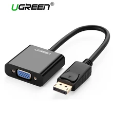 Ugreen 1080P DisplayPort to VGA Adapter DP Male to VGA Female Adapter Display port Cable Converter For Projector TV Macbook Air