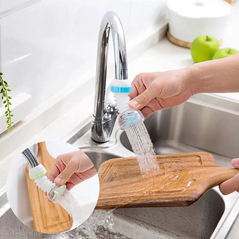 

Water Saving Kitchen Tap Faucet Hose Aerator Swivel Adjustable Nozzle Spout ABS + PVC 360 Degree Swivel