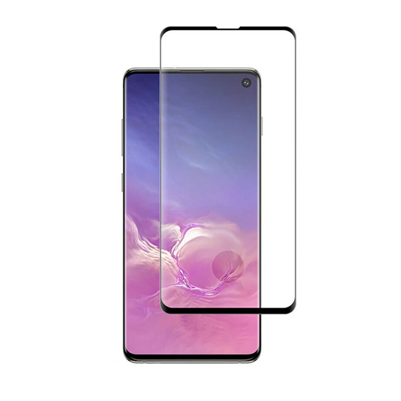 50pcs Full Coverage Curved Full Glue Tempered Glass For Samsung Galaxy Note 10 Plus S10 5G Case Friendly Screen Protector Film