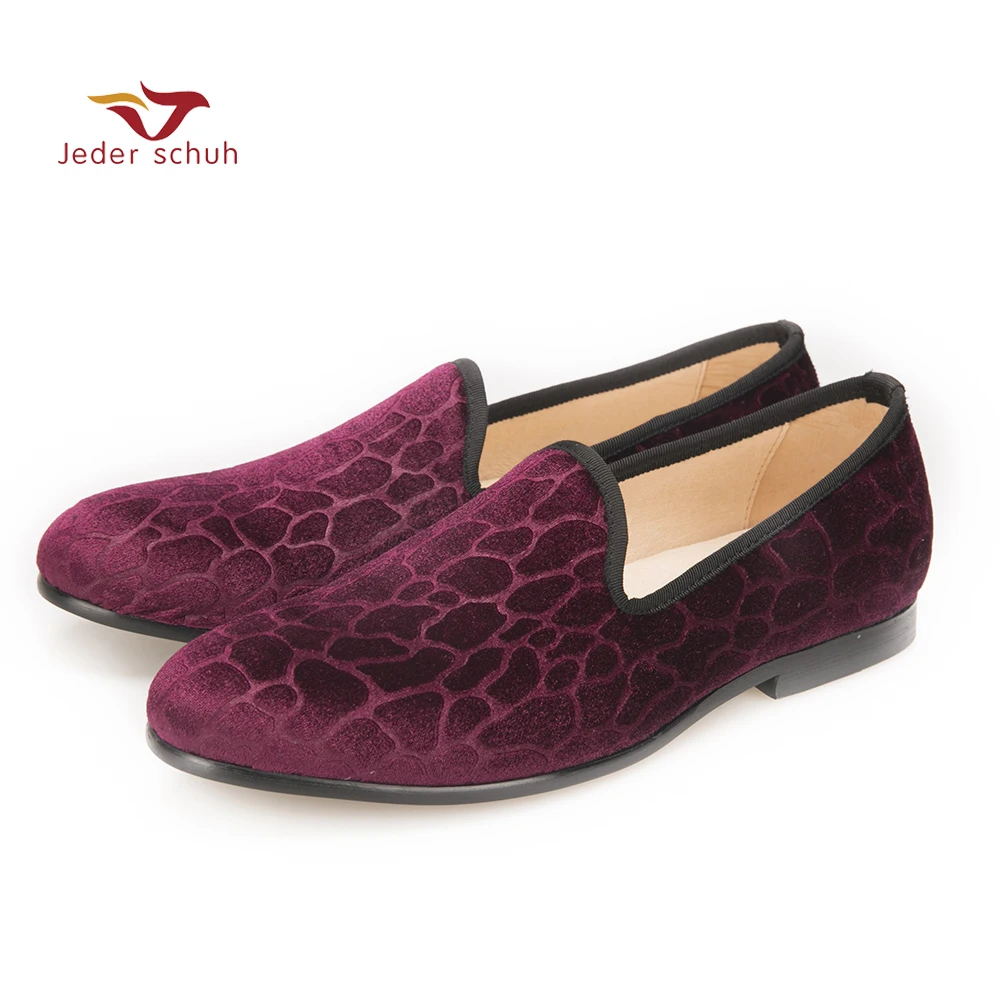 

men Loafers wine red velvet shoes turtle crack design banquet and wedding shoes fashion shoes top quality