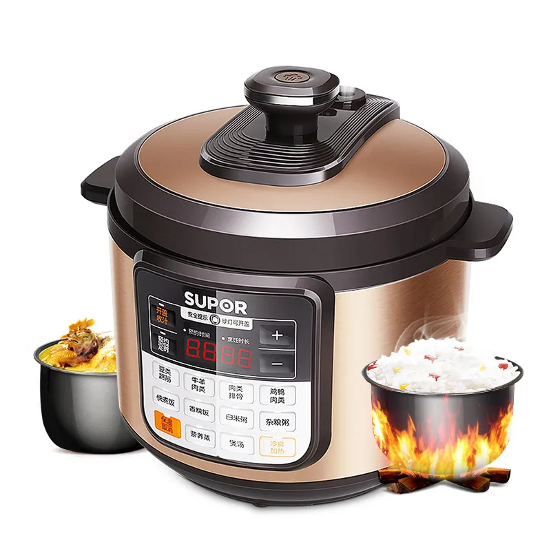 

Intelligent Electric Pressure Cooker Multi-function Rice Cooker Cooking Pot Soup Stew High Capacity One-button Decompression