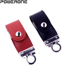 POWERONE кожаный usb флэш-накопитель с мехом брелок для ключей брелок кожаный брелок на флэшке, 8 Гб оперативной памяти, 32 Гб встроенной памяти, коммерческих флеш-накопитель 4gb 16gb подарок usb creativo