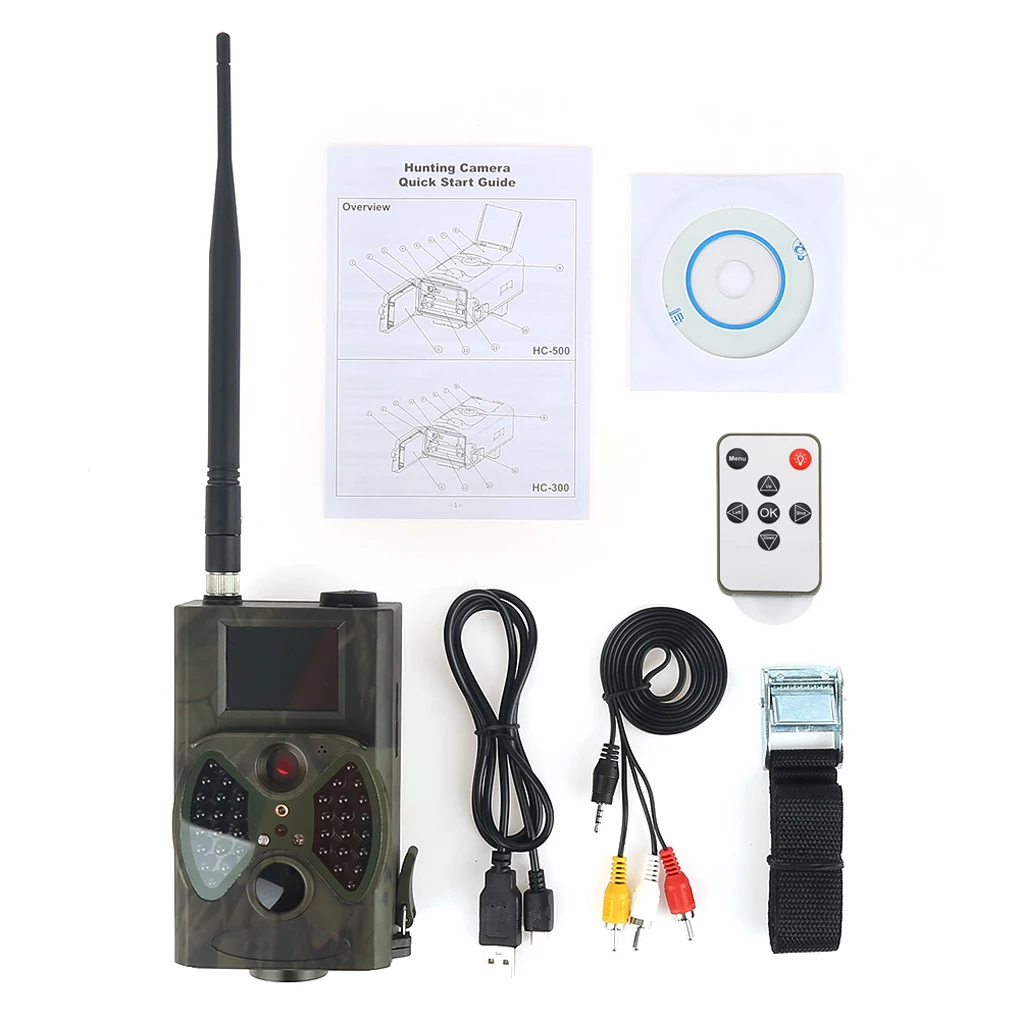 

2.0 GRPS Hunting Trial Camera Scouting Game Wildlife Hunter Cam 12MP 1080P Night Vision 65ft 2G MMS HC-300M