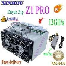 Новейший Майнер Lyra2REv2 Dayun Zig Z1 PRO 13GH/s Asic Miner с PSU MONA XVG STAK Mining лучше, чем S9 T9 M3 Ebit E9i E10 baikal