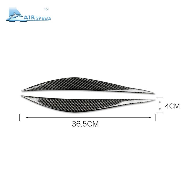 Airspeed углеродное волокно Автомобильная фара брови Стикер Украшение Наклейка s для BMW F30 320i 316i 3 серии 2013- Аксессуары