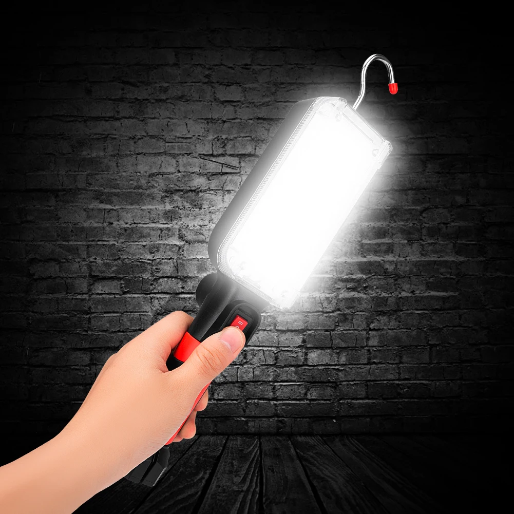 

Flashlight 34 SMD LED Lights Lamp 2 Modes Flexible Flashlight Lamp With Magnet Hook Flashlight Torch Use 18650 Battery