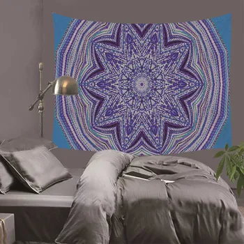 

New Indian tapestry hippie purple mandala wall hanging Bohemian bedspread dorm decor tapestries 130x150cm cozy polyester DH00171