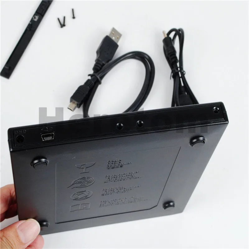 Heretom тонкий ABS USB 2 0 SATA к 12 7 мм Внешний оптический привод чехол для CD DVD ROM корпус
