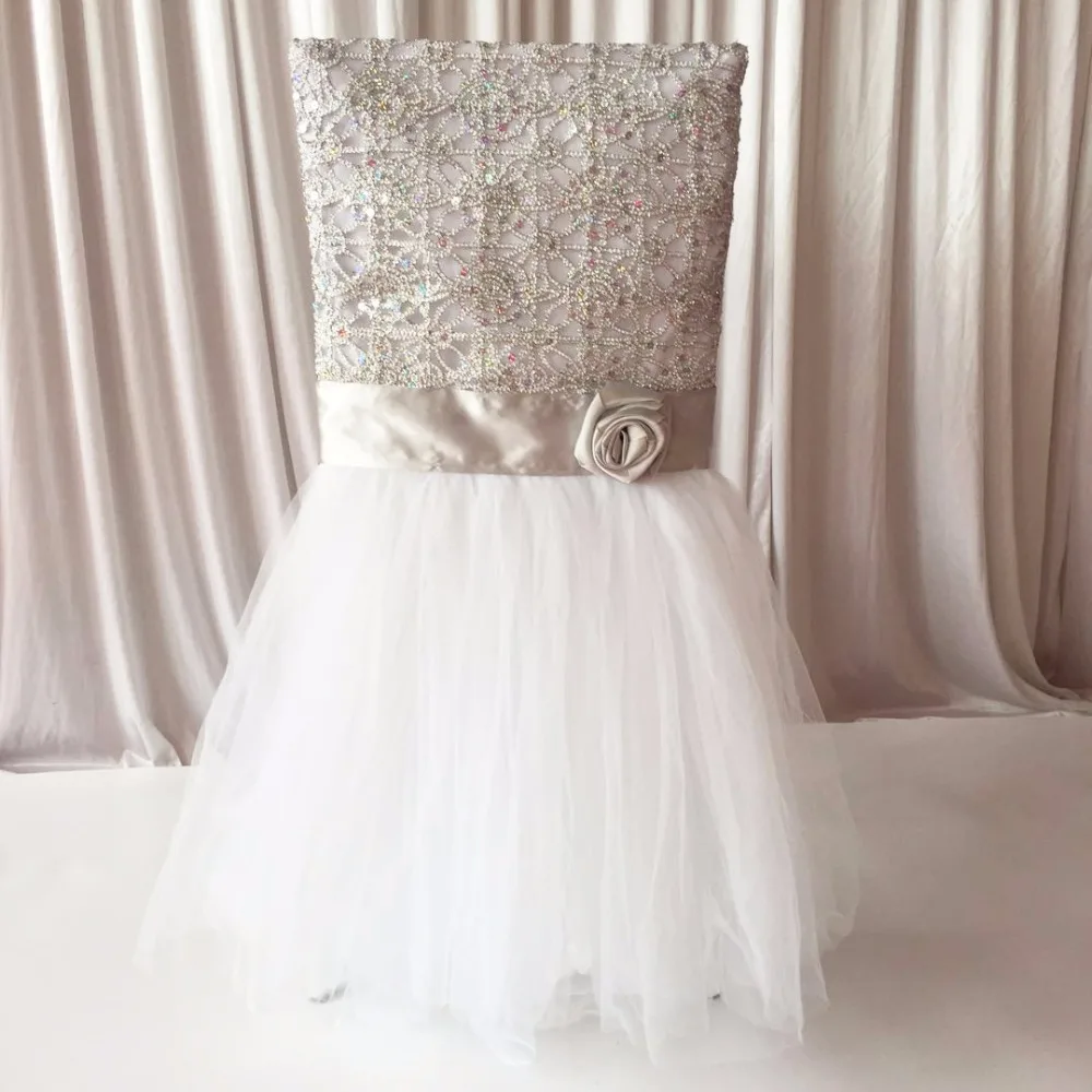 

Free Shipping 1 piece Fancy Romantic Tulle Dress Design Chiavari Chair Cap/ Chair Hood/Chair Cover for Wedding Decoration