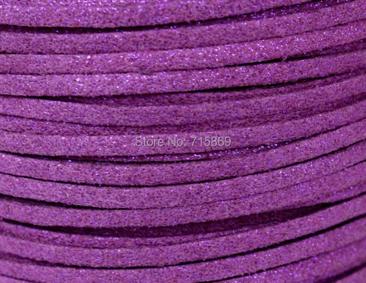 

Free Ship D100 Meters 10mm x 1.5mm Metallic Purple Flat Faux Suede Leather Cord For Necklace and Bracelet