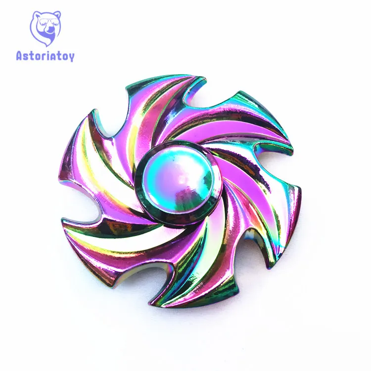 

Colorful cyclone Tri-spinner Fidget Spinner Steel Hand Spinner  steel Bearing Educational Toys Spinner Hand Anti Stress Toy
