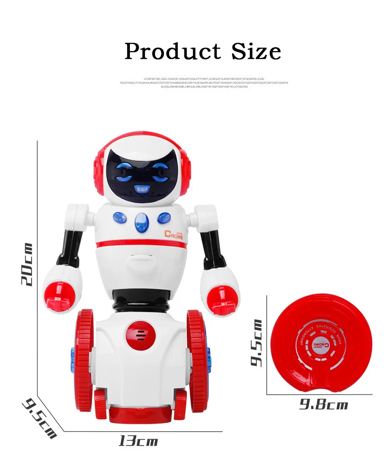 Умный программирования светодиодный свет Танцы гуманоид робот дистанционного управления роботом петь/Танцы баланс Робот Электронные игрушки собака