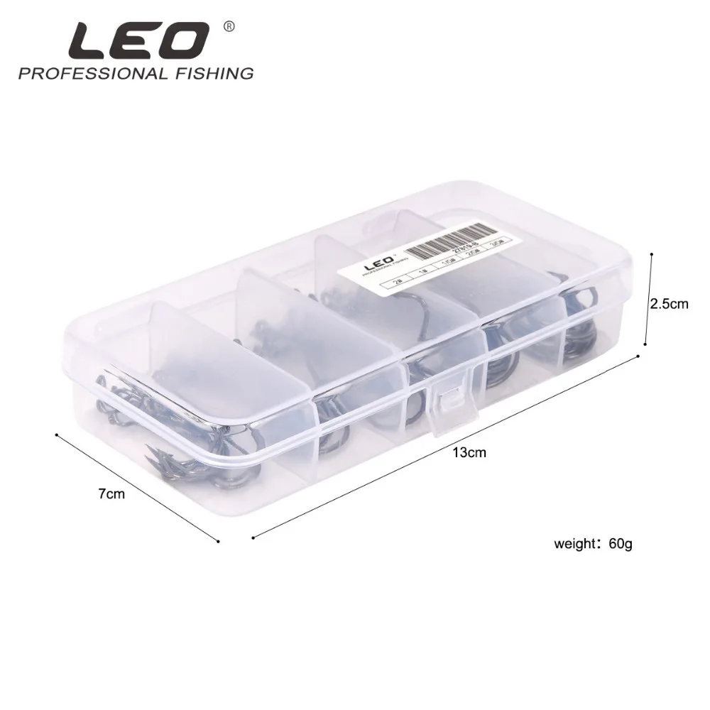 LEO 50 шт. в комплекте клетка с широким крючком крючок мягкой приманкой рыболовный 5