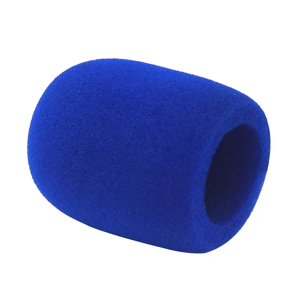 Пенка для микрофона, губчатая крышка, караоке, без проводов, защита микрофона, шапка, изоляционный слюнявчик, губчатый микрофон для WS858 E106 - Цвет: blue