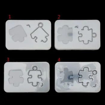 

Puzzle Pendant with hole Silicone Mold DIY Resin Decorative Craft Jewelry Making