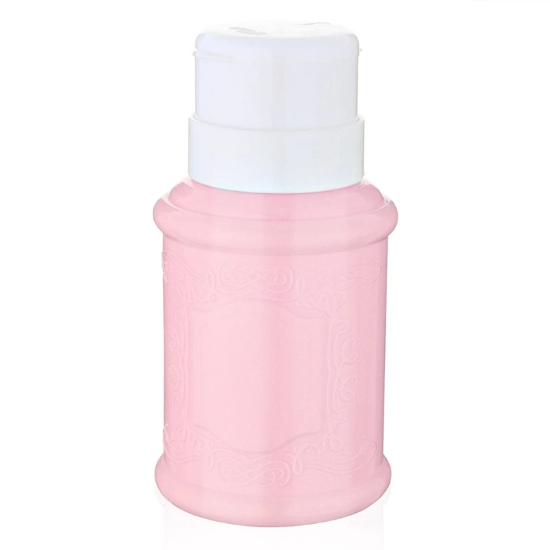 1 шт. пустая пластиковая накладка для лакирования ногтей для удаления спирта жидкий пресс дозаторный диспенсер бутылка для ногтей УФ гель-Очиститель - Цвет: pink 1