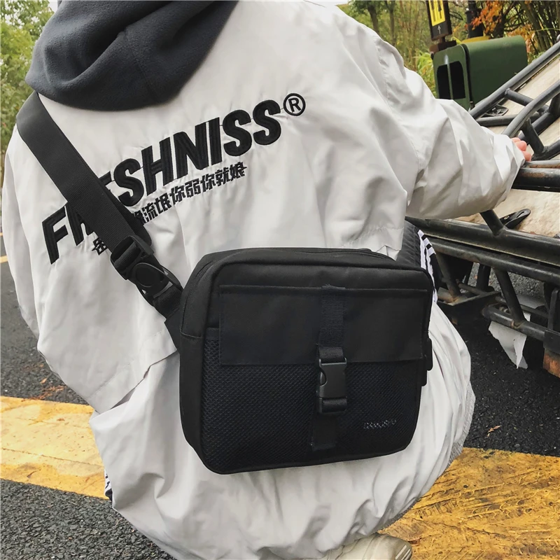 

2019 New Contrasting Messenger Bag for Male and Female Couples small backpack Personality Cross Bag Canvas Shoulder Bag