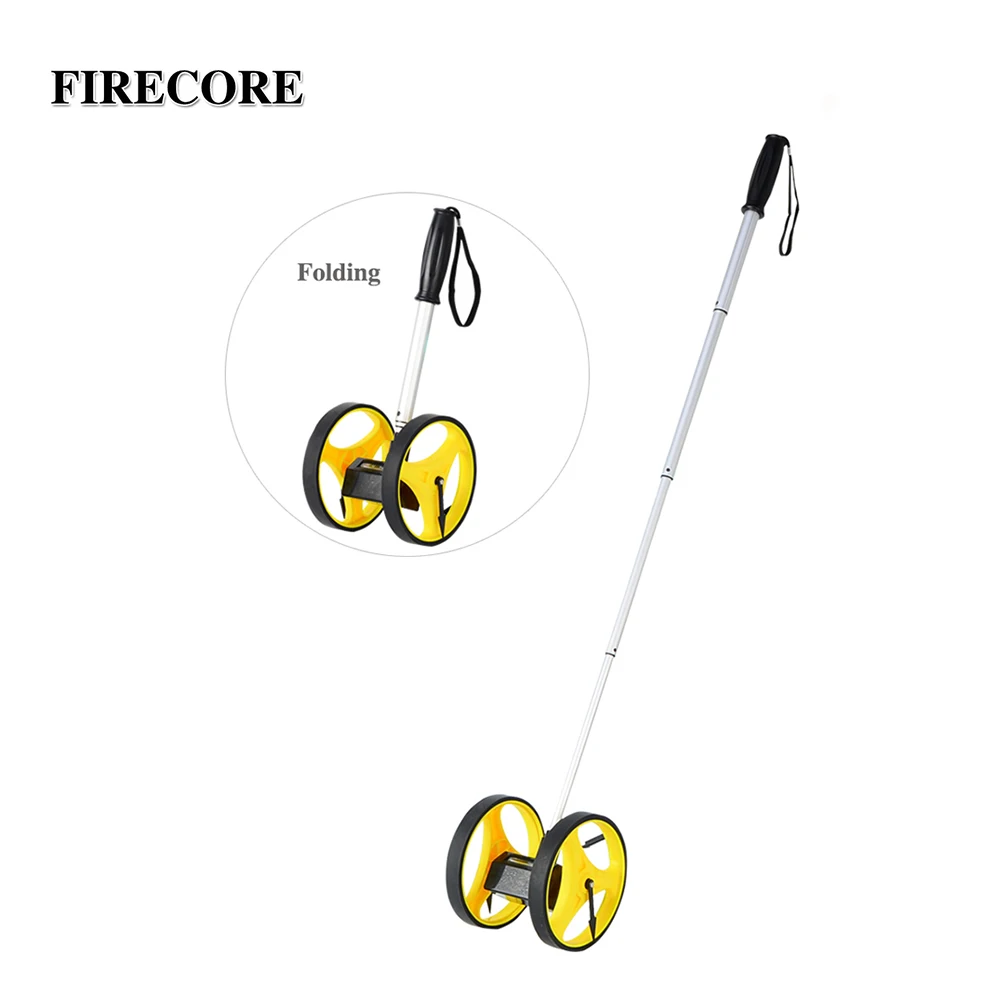 

FIRECORE Foldable 9999M Distance Measuring Wheel Double Wheel Easy to Carry With Digital Display