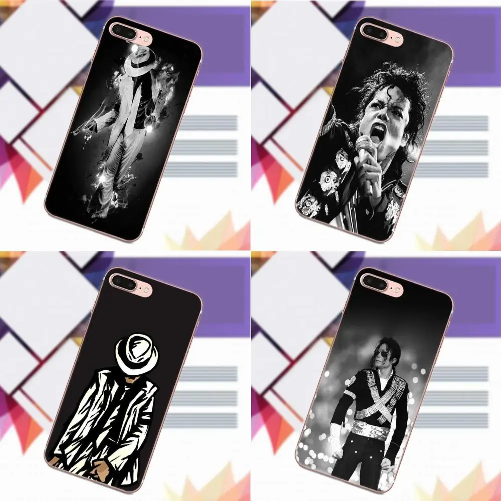 

Vvcqod Soft Print Capa For Galaxy Alpha Core Prime Note 4 5 8 S3 S4 S5 S6 S7 S8 S9 mini edge Plus Micheal Jackson On Stage