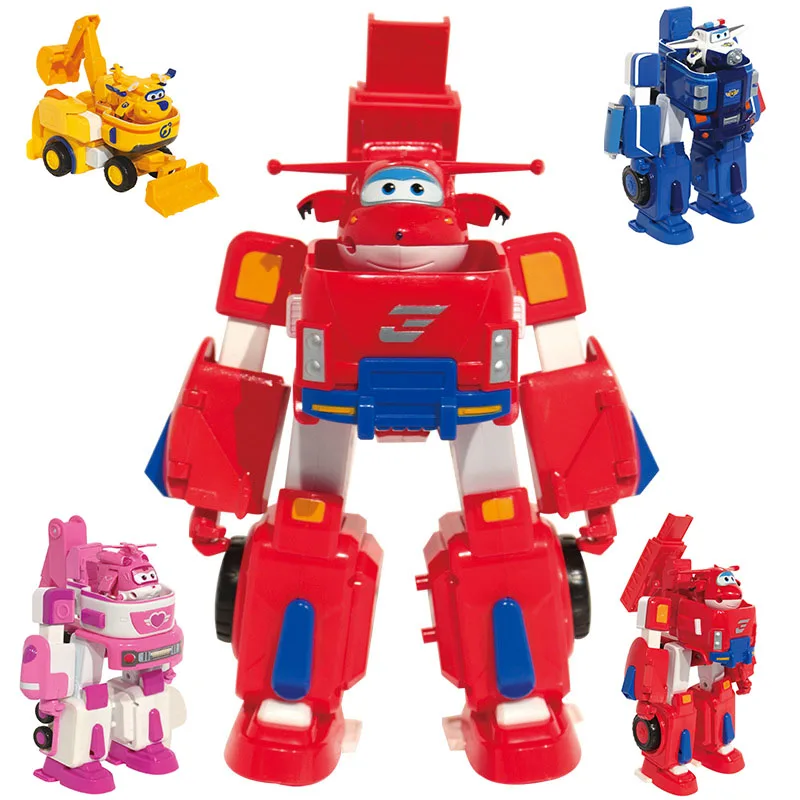 2018 Newest Big Deformation Armor Super wings Rescue Robot Action Figures Super Wing Transformation Fire Engines Toys