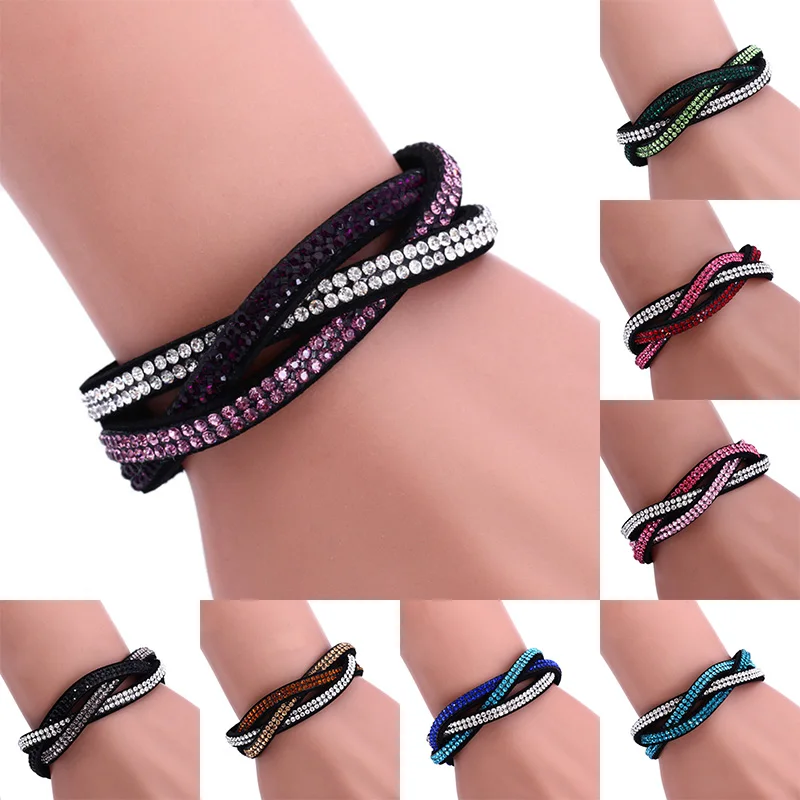 

Flannel Leather Bracelet Bracelet Multi-row Row Of Bracelet