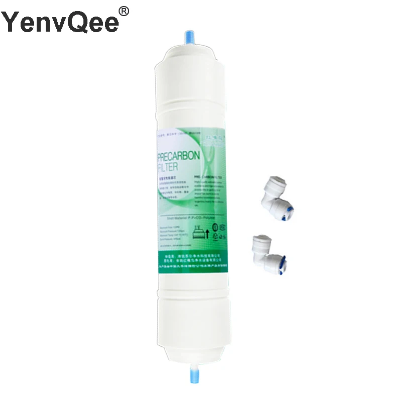  WATER FILTER Quick connect T33 Carbon Cartridge with 2 fittings Water Purifier INLINE COCONUT Carbon Post cartridge REVERSE  (18)