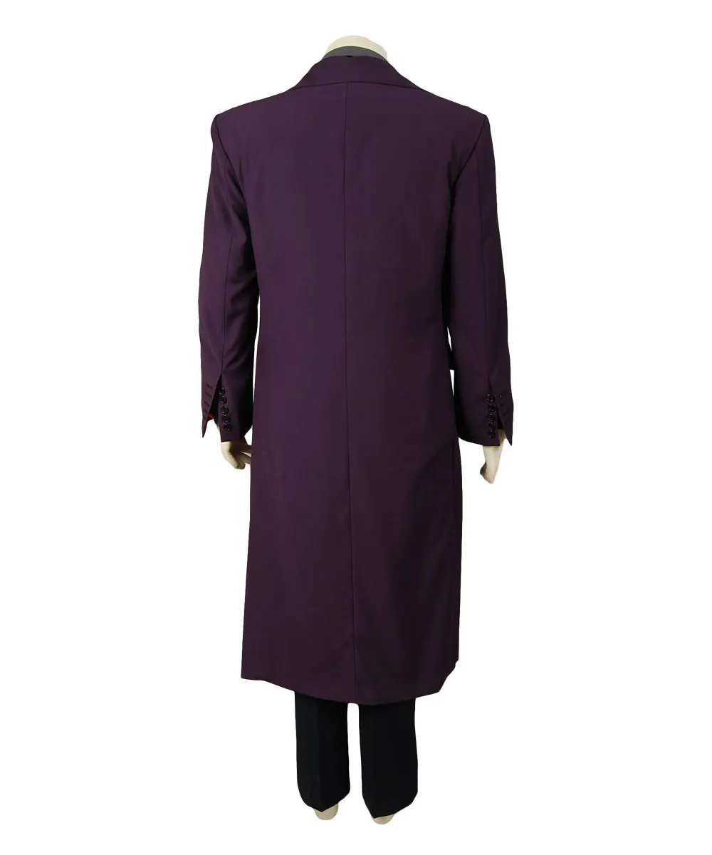Batman Dark Knight Joker Purple Long Trench Coat - Halloween Cosplay Costume for Men and Women image 4